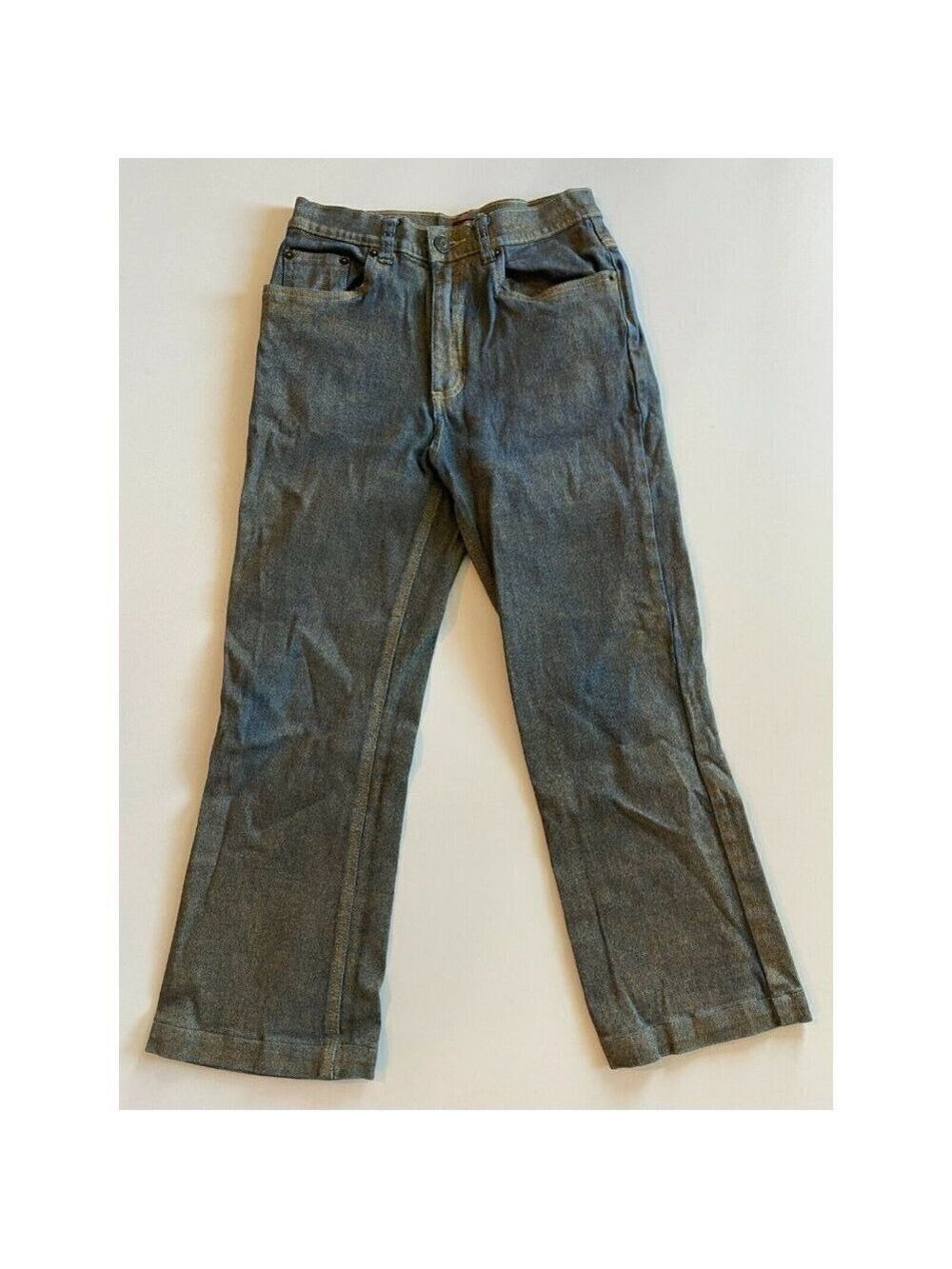 Nevada Quality Comfort Jeans Women's Metallic Gold Denim Size 12